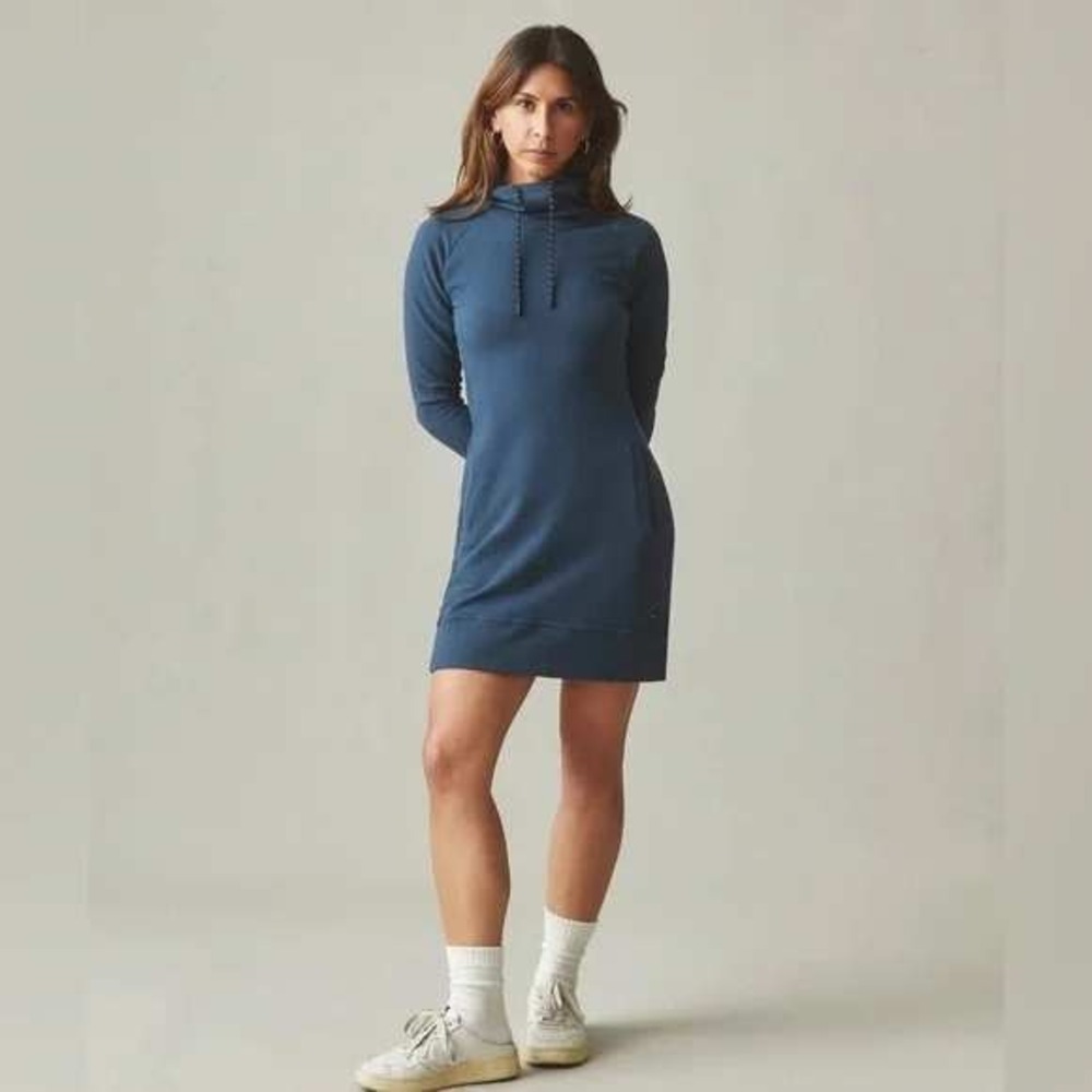 American Giant Women's Hoodie Dress Spellbound Blue XS